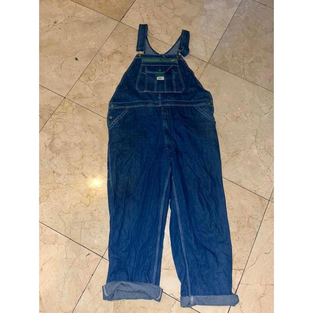 Liberty London Men's Navy and Blue Dungarees-overalls